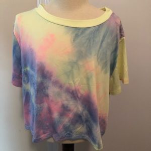 Silky tie dye shirt